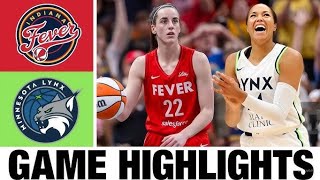 Fever vs Lynx WNBA Showdown Highlights  indiana fever vs minnesota lynx match player stats game [upl. by Nnairb]