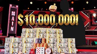 WSOP Main Event 2024 FINAL TABLE  A Champion is Crowned 10000000 FIRST PRIZE [upl. by Yesnyl]