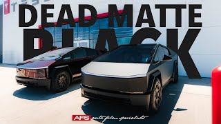 DEAD MATTE BLACK CYBERTRUCK WRAP  AFS WRAPS [upl. by Gnik]