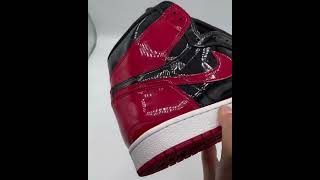 Air Jordan 1 High OG quotPatent Bredquot comfykickscom [upl. by Anayeek]