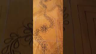 art kora katha nokshi nokshipithadesign nokshikathadrawing saree fashionnokshidesign [upl. by Haonam102]