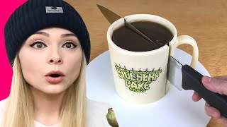 Making a REALISTIC Coffee Mug CAKE [upl. by Elatsyrc717]