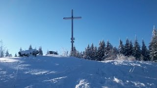 Pröller 1048m Skitour im Bayerischen Wald Summit climb on 24012016 by quotGipfelschauquot [upl. by Chancey826]