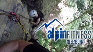 Örflaschlucht Klettersteig  Örfla Canyon via Ferrata  Götzis Vorarlberg Austria [upl. by Charlotte810]