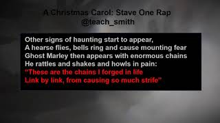 A Spooky Christmas Carol Stave One Revision Rap teachsmith [upl. by Aremaj889]