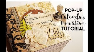 Calendar Mini Album Tutorial [upl. by Klinger]