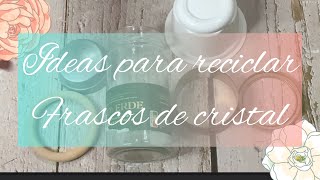 Mira que hice con frascos de cristal  recicla mezclando diferentes materiales [upl. by Alegnatal]