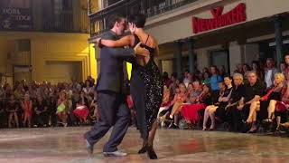 Démonstration de danse de tango argentin À Perpignan par VIRGINIA UVA amp CESAR AGAZZI [upl. by Liuqa724]