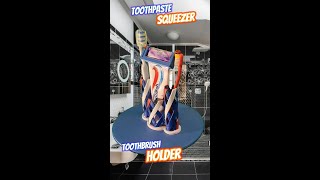 The Best 3D Printed Toothbrush Holder and Toothpaste Squeezer 3dprinting tutorial 3dmodeling [upl. by Haleemak]