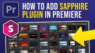 How to Add Sapphire Plugin In Premiere Pro 2024 [upl. by Airdnoed]