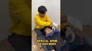 CERVICAL SPINE ADJUSTMENT  Ms Shereen coachaster raknation bonesetting boneadjustment [upl. by Hillari267]