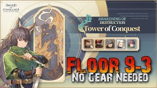 Tower of Conquest Floor 93  FTP Clear  Week 15 0411 Sword of Convallaria [upl. by Fabien809]