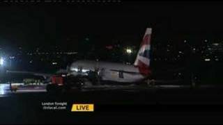 BA038 Plane Crash  London Tonight coverage part 2 [upl. by Laoj218]