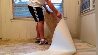 HOW TO INSTALL VINYL FLOORING SIMPLE STEPS TO FOLLOW [upl. by Yffub]