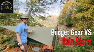 Hiking on a Budget Overnight Camp in the Rain [upl. by Soulier602]