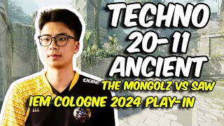 CS2 POV The MongolZ Techno4K 2011 vs SAW Ancient  IEM Cologne 2024 Playin [upl. by Ayocat]