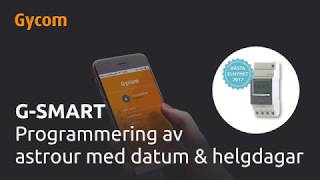 SE  GSmart  Programmering av astrour med datum amp helgdagar [upl. by Lancey]