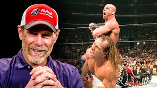 Shawn Michaels reacts to WrestleMania classics with John Cena Kurt Angle amp Diesel [upl. by Calise239]