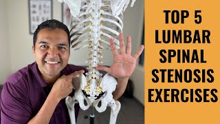 Top 5 Pressure Relieving Lumbar Spinal Stenosis Stretches And Exercises [upl. by Anid]