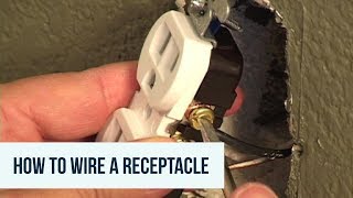 Wiring a Receptacle [upl. by Aidam]