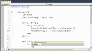VB 2 Dimensional Array [upl. by Kwapong843]