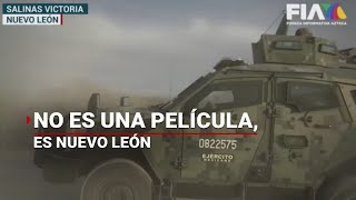 Enfrentamiento entre delincuentes y policías ¡Con equipo táctico [upl. by Walley]