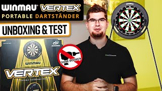 Winmau Vertex Portable Dartständer ohne Bohren  Unboxing amp Test 🎯 [upl. by Kenley388]