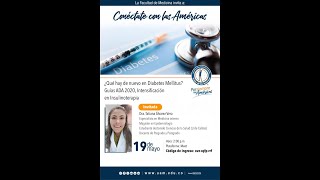 ¿Qué hay de nuevo en Diabetes Mellitus ADA 2020 Insulinoterapia Dra Tatiana Álvarez Vera [upl. by Eldwen]