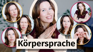 Körpersprache 25 Ausdrücke auf Deutsch B2 C1 [upl. by Oballa783]