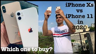 iPhone XS vs 11 in 2020 Which one to buy  Camera Battery amp Price explained in Hindi with ENG SUBS [upl. by Tiphanie]