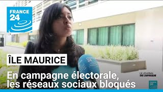 Île Maurice  les réseaux sociaux bloqués à la suite d’un scandale d’écoutes téléphoniques [upl. by Lednam]