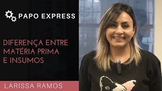 Diferença entre Matéria Prima e Insumos  Papo Express  T2E94 [upl. by Ahseirej]