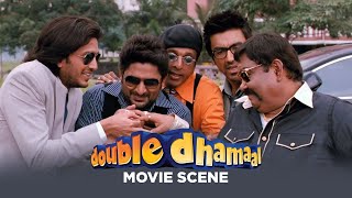 Double Dhamaal Funny Scene of Arshad Javed Riteish amp Aashish Fooling and Escaping Goons [upl. by Andris79]