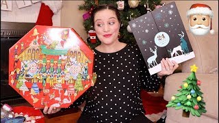 OPENING UP ALL OF THE ADVENT CALENDARS  lush cosmetics yankee candle sugarfina davids tea [upl. by Kernan]