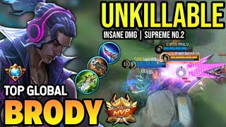 BRODY BEST BUILD 2023  TOP GLOBAL BRODY GAMEPLAY  MOBILE LEGENDS✓ [upl. by Seibold]