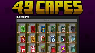 49 Custom Capes  2024 Minecraft Capes  Minecon Capes  Minecraft Bedrock Edition PC  iOS [upl. by Fax]