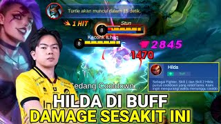 HILDA DI BUFF SKILL 1 amp 2 KAYAK GAK ADA COOLDOWN AUTO JADI FIGHTER TERKUAT NIH  mlbbidcreator [upl. by Zul]