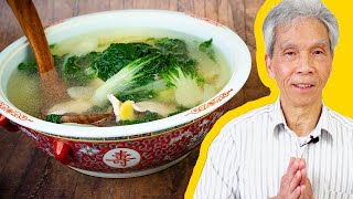 😊 Dads SOOTHING Bok Choy Soup 白菜猪肉汤 [upl. by Ofori]