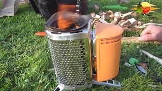 Der GebläseHOBO mit Thermoelement von Bio Lite CampStove  Outdoor Cooking with Hobo [upl. by Valenta]