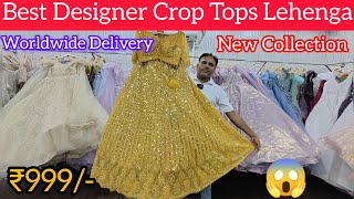 Latest क्रॉप टॉप लहेंगा Design With Dupatta  Buy In Gandhi Nagar  Worldwide shipping Diwali Offers [upl. by Odama]