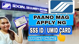 UMID ID ONLINE REGISTRATION PAANO MAG APPLY NG SSS ID ONLINE MAKE AN APPOINTMENT ONLINE Process [upl. by Eaton470]