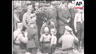 GERMAN KIDS MARCH PAST HITLER  SOUND [upl. by Ahsenrac]