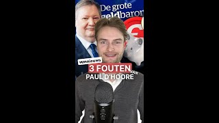 3 Fouten Van Paul DHoore In De Grote Geldbarometer VTM [upl. by Nagaer733]