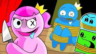 BLUE tiene una HERMANA GEMELA MALVADA 🌈 Cartoon Animation  Cuadradito y Circulito en español [upl. by Aseneg]