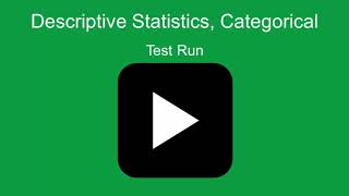 Descriptive Statistics for Categorical Data in SPSS [upl. by Yerfej]