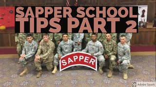 Sapper School Tips Part 2 [upl. by Einittirb]