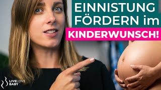 Kinderwunsch  Gebärmutterschleimhaut aufbauen  Einnistung fördern [upl. by Daphie]