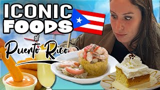 Iconic Foods of Puerto Rico Feat Mofongo Soffrittos Daiquiris Dulce De Leche Churrasco amp More [upl. by Martinson]