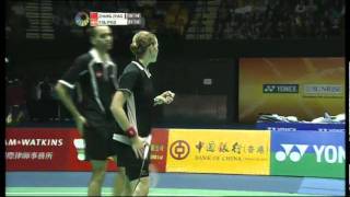 Final  XD  Zhang NZhao Y vs J Fischer NielsenC Pedersen  Yonex Sunrise Hong Kong Open 2011 [upl. by Aennaej]