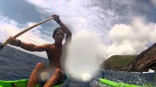 Upwind and Dowind Run OC1 Paddling in Hawaii Kai with Makana [upl. by Thistle]